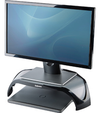 Fellowes TFT-/LCD-Monitorständer Smart Suites,schwarz/silber