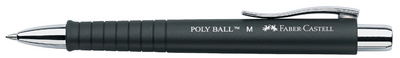 FABER-CASTELL Druckkugelschreiber POLY BALL, schwarz