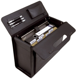 Alassio Pilotenkoffer ANCONA, Leder, schwarz