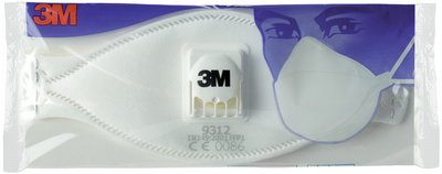 3M Atemschutzmaske 9332 - Komfort, Schutzstufe: FFP-3