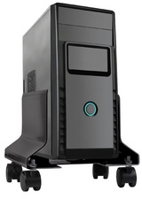 Fellowes CPU Ständer, graphit, mit 4 Rollen, aus Stahl