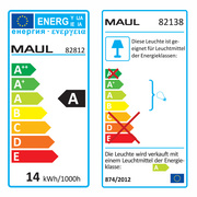 MAUL Energiespar-Leuchte MAULadria, Standfuß, schwarz