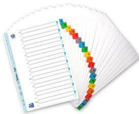 ELBA Mylarkarton-Register A-Z, ohne ST/SCH, 26-teil.