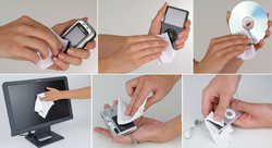 Fellowes Mikrofaser-Reinigungstuch, grau