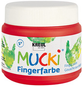 KREUL Fingerfarbe MUCKI, gelb, 150 ml