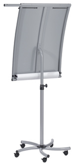 FRANKEN Flipchart EUROLine Mobil, silber, 700 x 1.030 mm