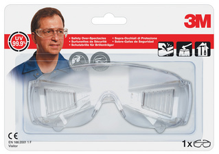 3M Schutzbrille VisitorC für Brillenträger, transparent