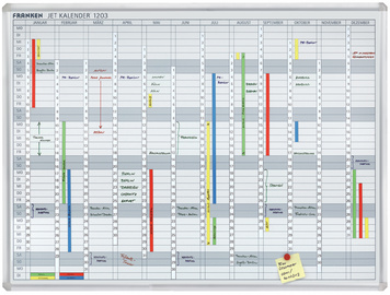 FRANKEN Datumstreifen für Planungstafel JK1203, weiß