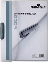 DURABLE Klemm-Mappe DURASWING PROJECT, 3-teilig, transparent