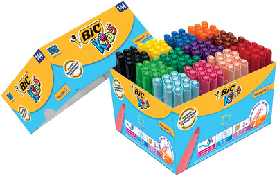 BIC KIDS Fasermaler Visacolor XL, 144er Kartonbox