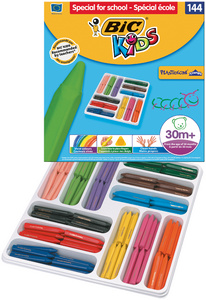 BIC Dreikant-Wachsmalkreide Plastidecor Triangle, 144er