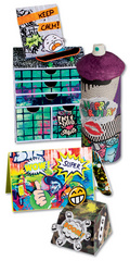 folia Motivblock Graffiti, 240 x 340 mm, 20 Blatt