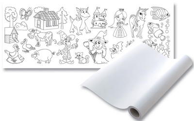 folia Malrolle mit Motiven, 300 mm x 4 m, selbsthaftend
