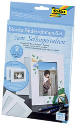 folia Bilderrahmen-Set, aus Pappe, 10 x 15 cm, weiß