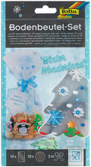 folia Zellglasbeutel-Set CHRISTMAS TIME, 145 x 235 mm