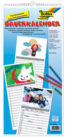 folia Kreativ-Wandkalender Familienplaner, 230 x 490 mm