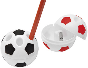 WEDO Spitzdose FUSSBALL mit Stiftehalter, farbig sortiert