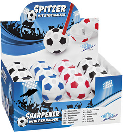 WEDO Spitzdose FUSSBALL mit Stiftehalter, 24er Display