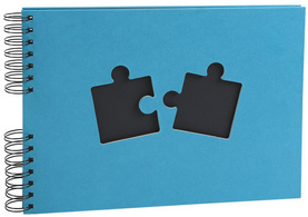 EXACOMPTA Foto-Spiralalbum Puzzle, 320 x 220 mm, schwarz