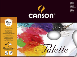 CANSON Ölmalpalette, 240 x 320 mm, glatt, 40 Blatt