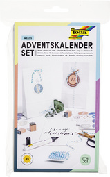 folia Adventskalender Papiertüten natur, braun