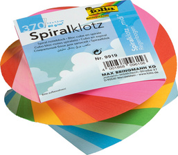 folia Spiral Zettelklotz MIDI, 75 x 75 mm, farbig sortiert