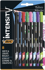 BIC Fineliner Intensity Fine MIXED, 8er Blister
