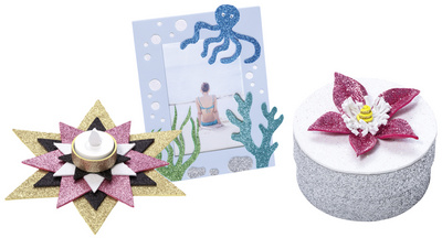 folia Glitter-Moosgummi, nicht selbstklebend, 10 Blatt