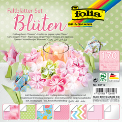 folia Faltblätter-Set BLÜTEN, 170 Blatt