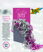 folia Papierlocken Curly Paper, gold