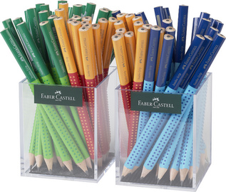 FABER-CASTELL Bleistift Jumbo GRIP TWO TONE, im Köcher