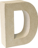 KNORR prandell 3D-Buchstabe F, Pappmaché, 175 x 55 mm
