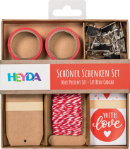 HEYDA Verpackungs-Set Schöner Schenken, rot