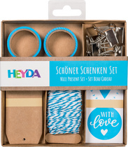 HEYDA Verpackungs-Set Schöner Schenken, hellgrau