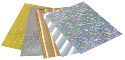 folia Holokarton, 250 x 350 mm, 230 g/qm, sortiert