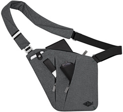 WEDO Umhängetasche Sling Bag COLLEGE, graumeliert