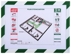 EXACOMPTA Magnetrahmen, DIN A4, rot/weiß