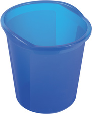 helit Papierkorb the joy, PP, 13 Liter, blau-transluzent