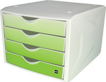 helit Schubladenbox the chameleon, Dekor simple green