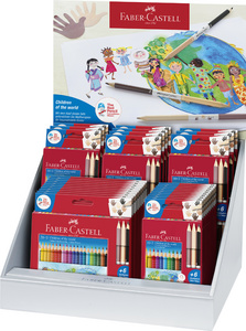 FABER-CASTELL Dreikant-Buntstift Colour GRIP, Display