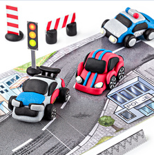 FIMO kids Modellier-Set Form & Play Police race, Level 3