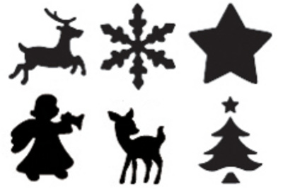 HEYDA Weihnachts-Motivstanzer, groß, Bambi-Display