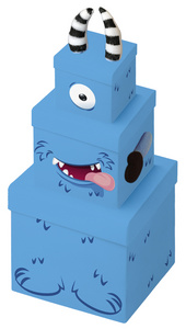 Clairefontaine Geschenkboxen-Set Monster, 3-teilig