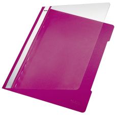 Leitz 4191 Schnellhefter - A4, langes Beschriftungsfeld, PVC, pink