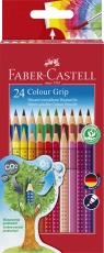 FABER-CASTELL Dreikant-Buntstifte Colour GRIP, 24er Etui