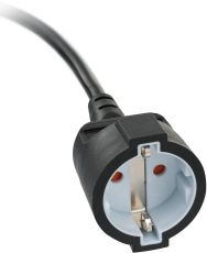 Brennenstuhl 1168980030 Qualitäts-Kunststoff-Verlängerungskabel mit Flachstecker 3m H05VV-F3G1,5 schwarz