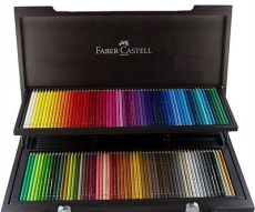 FABER-CASTELL Buntstifte POLYCHROMOS, 120er Holzkoffer