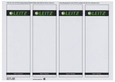 Leitz 1685 PC-beschriftbare Rückenschilder - Papier, kurz/breit,100 Stück, grau