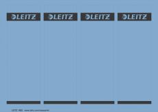 Leitz 1685 PC-beschriftbare Rückenschilder - Papier, kurz/breit,100 Stück, blau