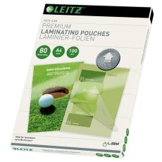 Leitz 7478 Laminierfolie UDT - A4, glänzend, 80 mym, 100 Stück